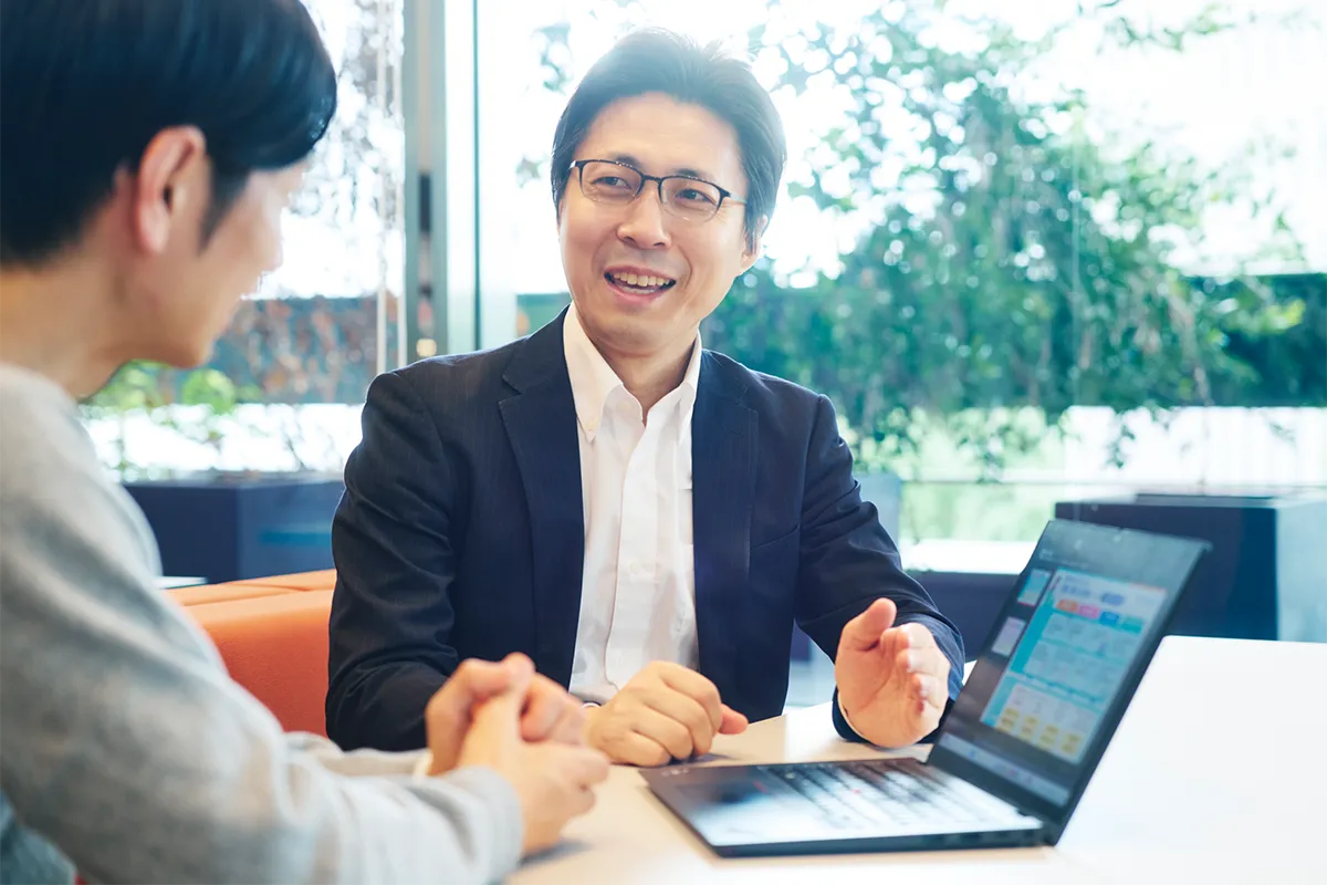 対面での相談風景