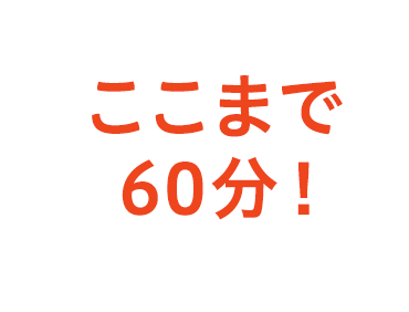 ここまで60分！
